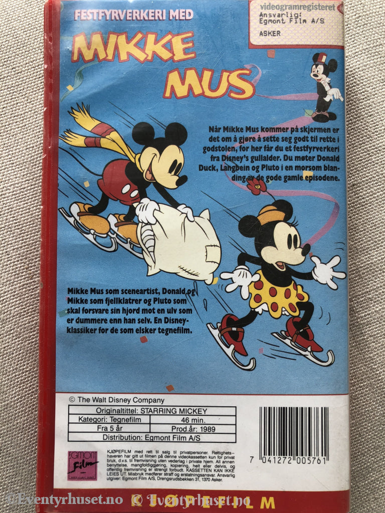 Disney Vhs. 200576/56. Festfyrverkeri Med Mikke Mus. Vhs