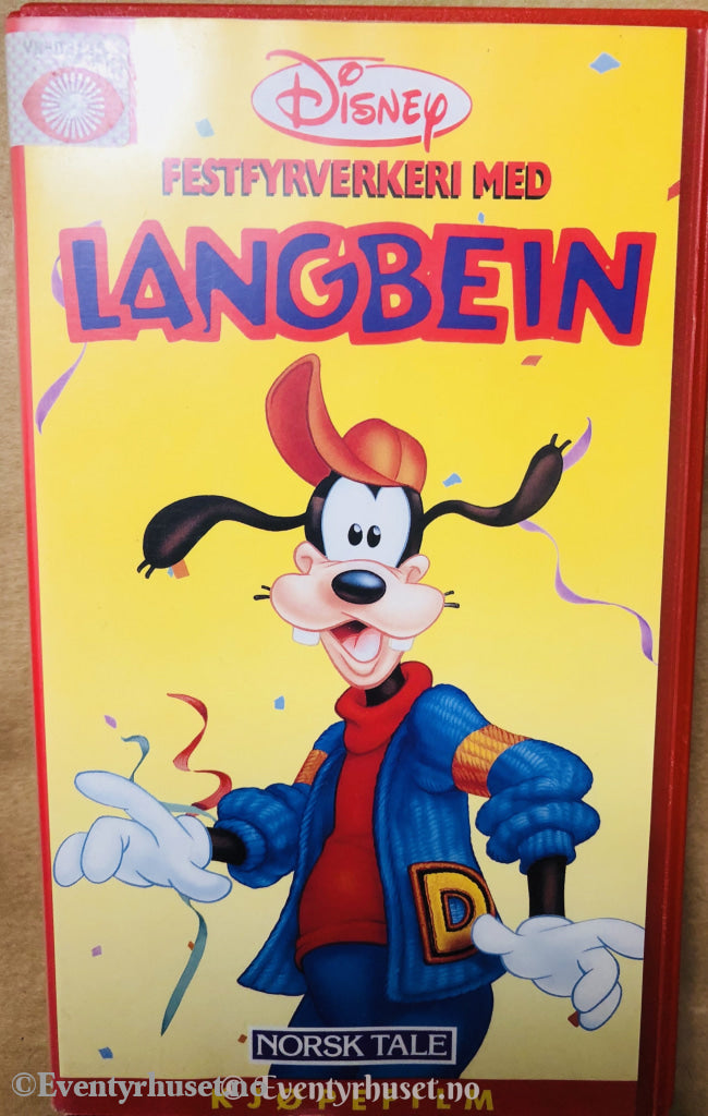 Disney Vhs. 201059/56. Festfyrverkeri Med Langbein. Vhs