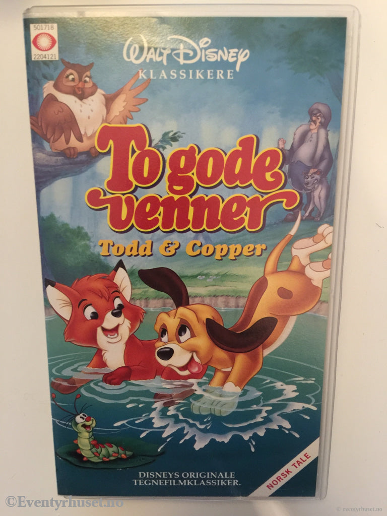 Disney Vhs. 2041/56. To Gode Venner. Todd & Copper. Vhs