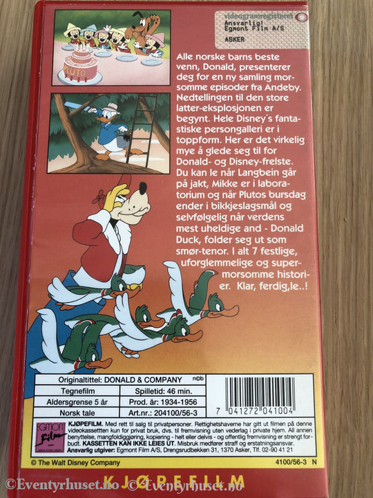 Disney Vhs. 204100/56-3. Donald & Co. Vhs