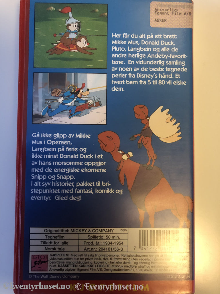 Disney Vhs. 204101/56-3. Mikke & Co. Vhs