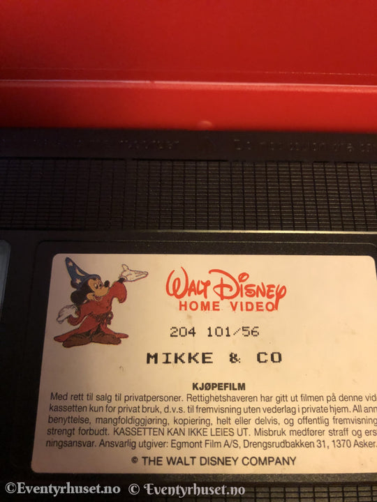 Disney Vhs. 204101/56-3. Mikke & Co. Vhs