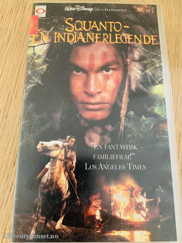 Disney Vhs. 2552/56. Squanto - En Indianerlegende. 1994. Vhs Leiefilm.