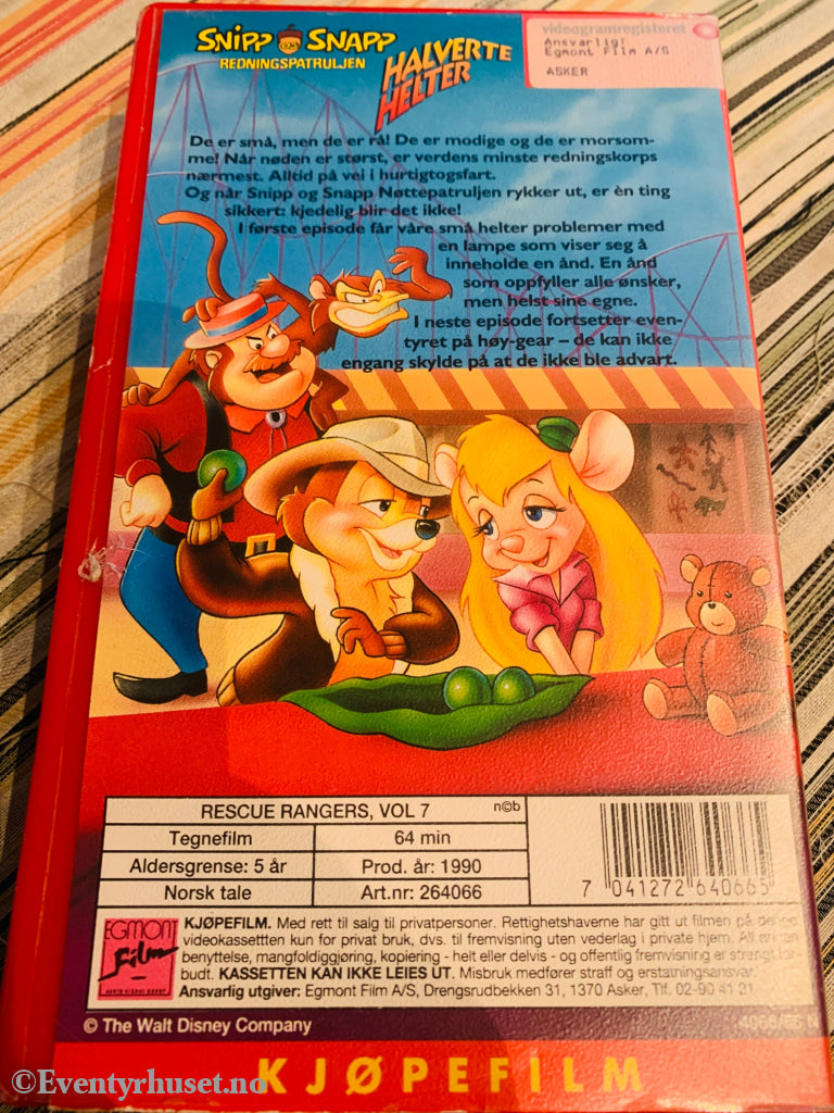 Disney VHS. 264066/56. Halverte helter. 1990. VHS. VHS