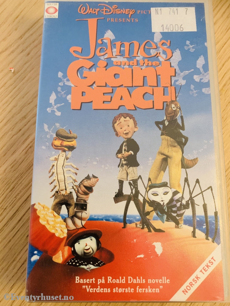 Disney Vhs. 270826. James And The Giant Peach. Basert På Roald Dahls Novelle. 1996. Vhs