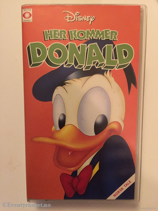 Disney Vhs. 4049/56. Her Kommer Donald. Vhs