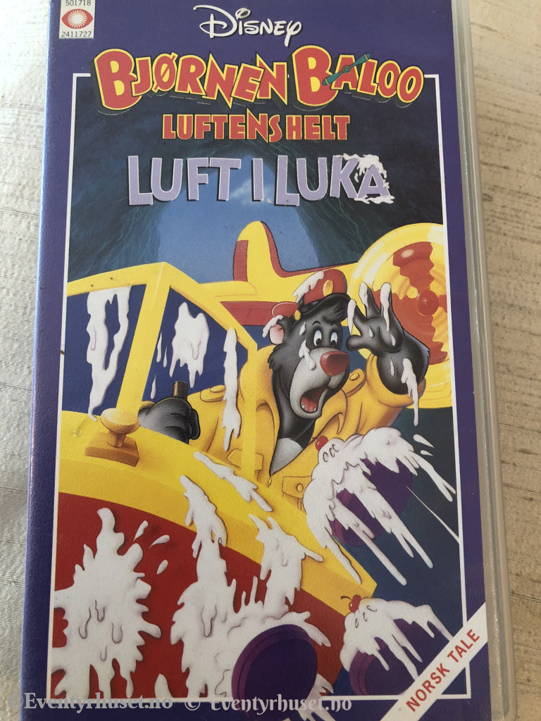 Disney Vhs. 141172. Bjørnen Baloo - Luftens Helt. Luft I Luka. Vhs