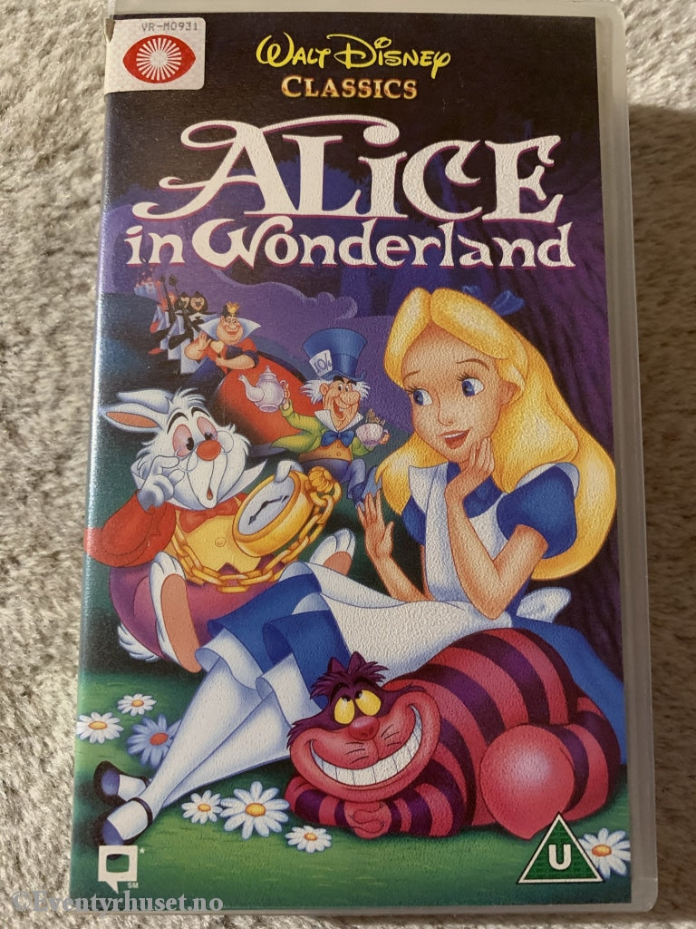 Disney Vhs. Alice In Wonderland. Solgt I Norge! Vhs