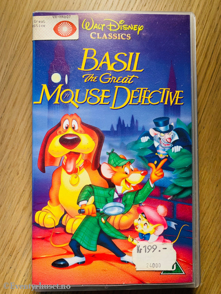 Disney Vhs. Basil The Great Mouse Detective. Solgt I Norge! Vhs