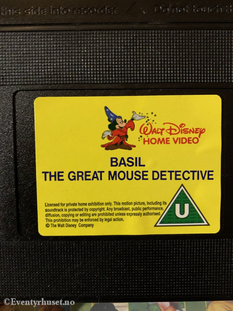 Disney Vhs. Basil The Great Mouse Detective. Solgt I Norge! Vhs