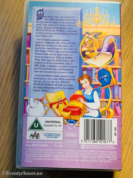 Disney Vhs. Belle’s Magical World (Belles Magiske Verden). Solgt I Norge! Vhs