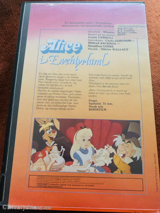 Disney VHS Big Box. Alice i Eventyrland. VHS Big Box