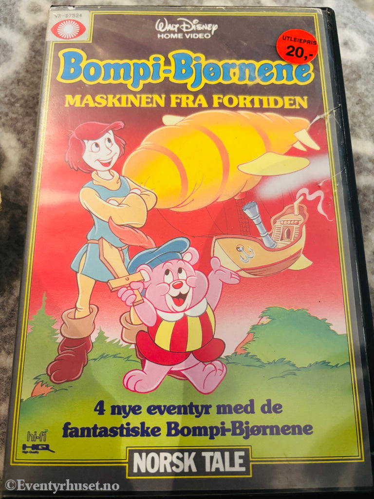 Disney VHS Big Box. BompiBjørnene Vol. 5. 1985. Maskinen fra fortiden. VHS Big Box. VHS Big Box