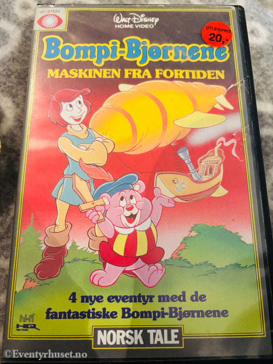 Disney VHS Big Box. BompiBjørnene Vol. 5. 1985. Maskinen fra fortiden. VHS Big Box. VHS Big Box