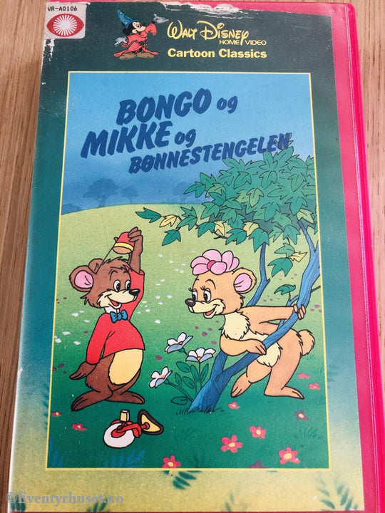 Disney Vhs Big Box. Bongo Og Mikke Bønnestengelen.