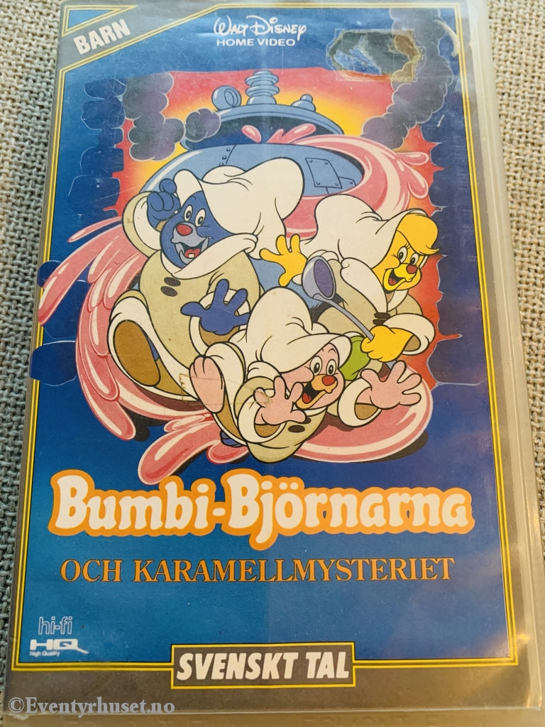 Disney Vhs Big Box. Bumpi-Björnana (Bompibjørnene) Vol. 8. Karamellmysteriet. 1980. Svensk Tale.