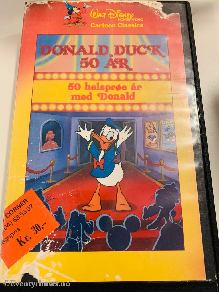 Disney Vhs Big Box. Donald Duck 50 År. Box
