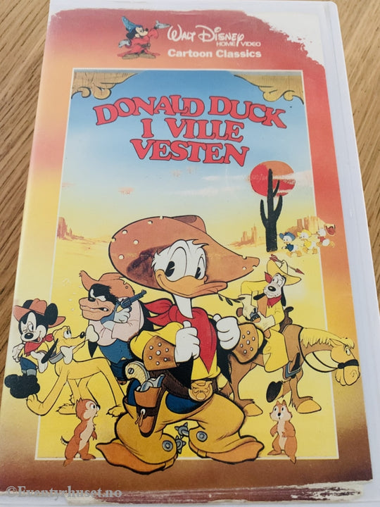 Disney Vhs Big Box. Donald Duck I Ville Vesten.