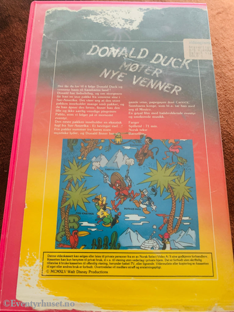 Disney VHS Big Box. Donald møter nye venner. VHS Big Box