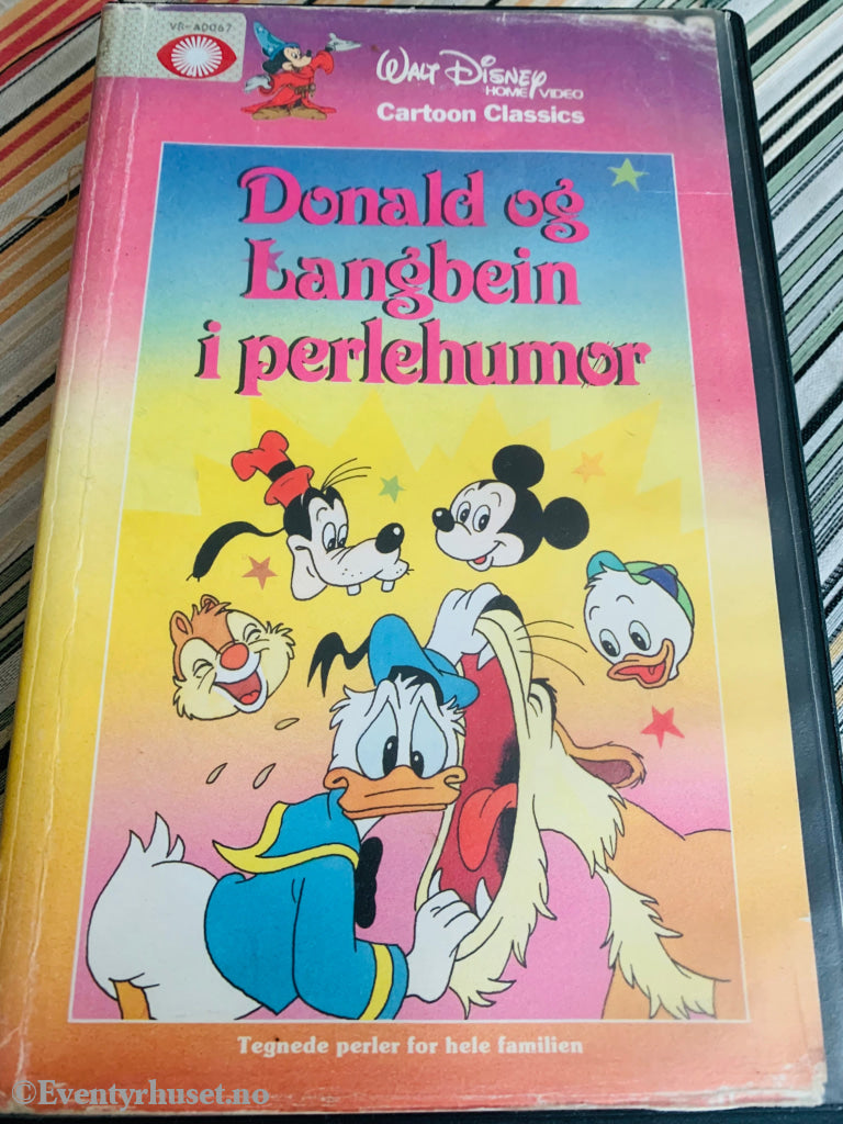 Disney Vhs Big Box. Donald Og Langbein I Perlehumør. Box