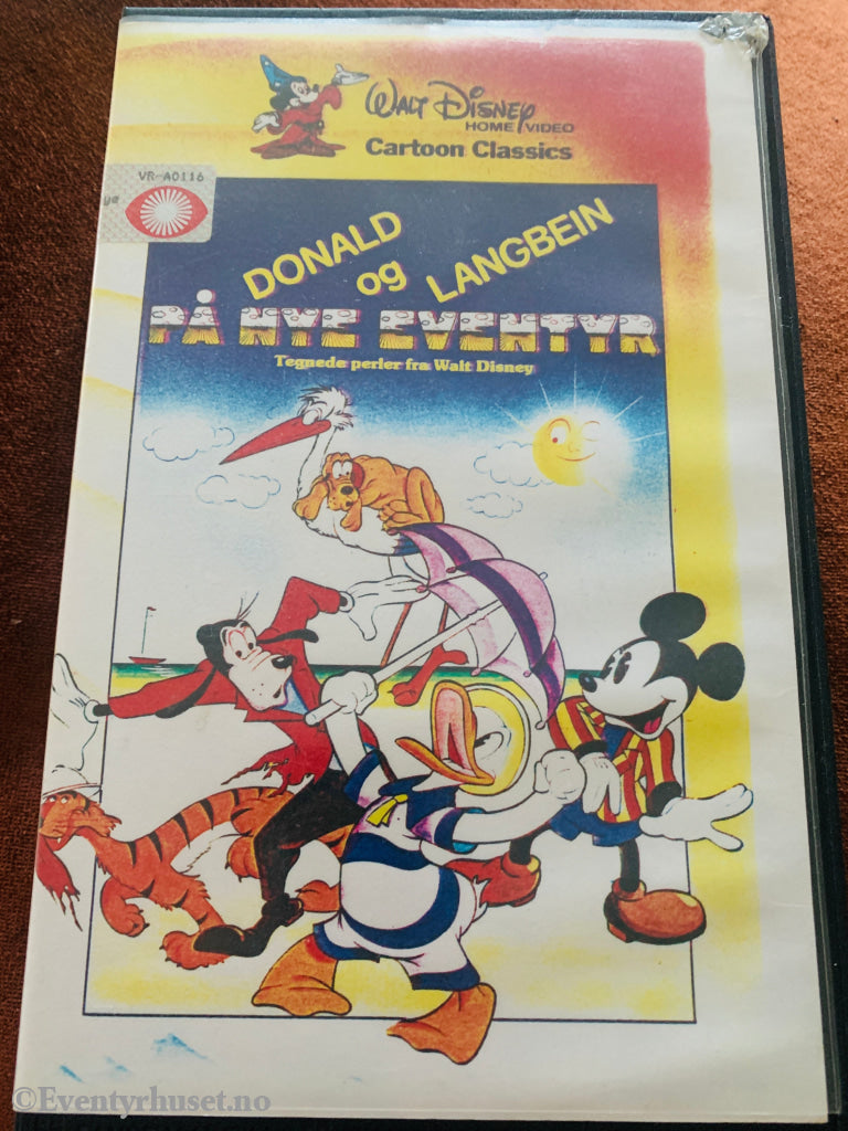 Disney VHS Big Box. Donald og Langbein på nye eventyr. VHS Big Box