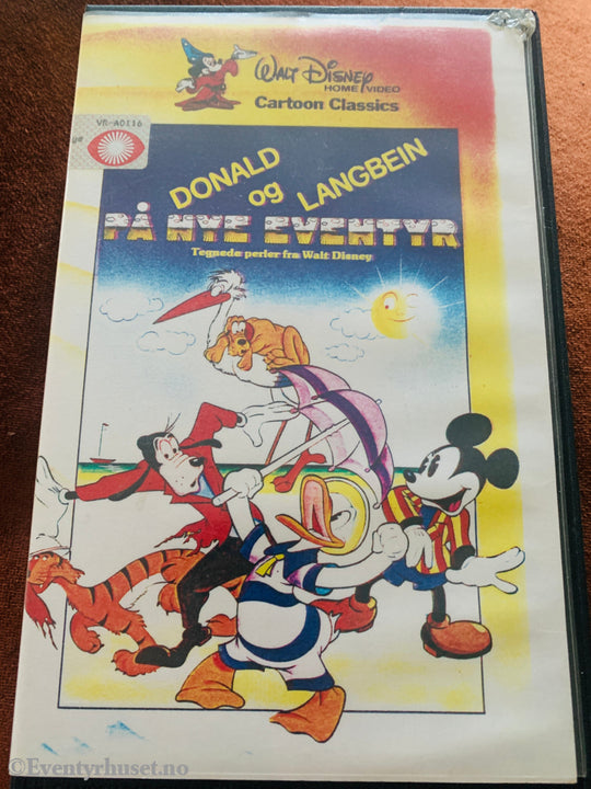 Disney VHS Big Box. Donald og Langbein på nye eventyr. VHS Big Box
