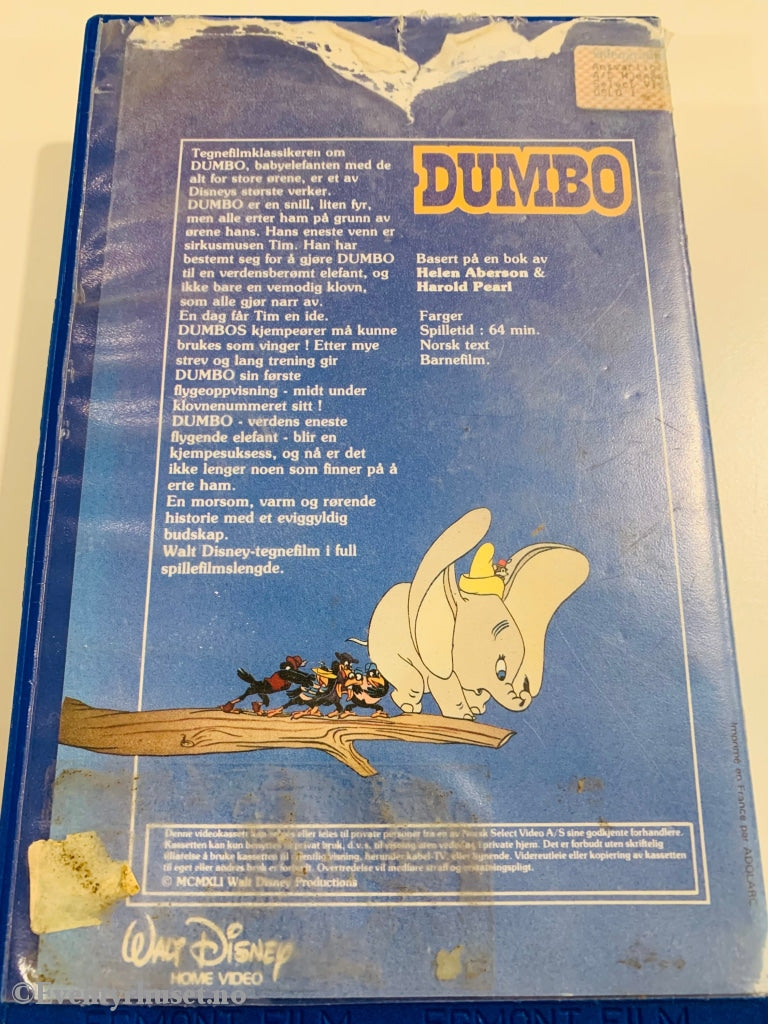 Disney Vhs Big Box. Dumbo. Box