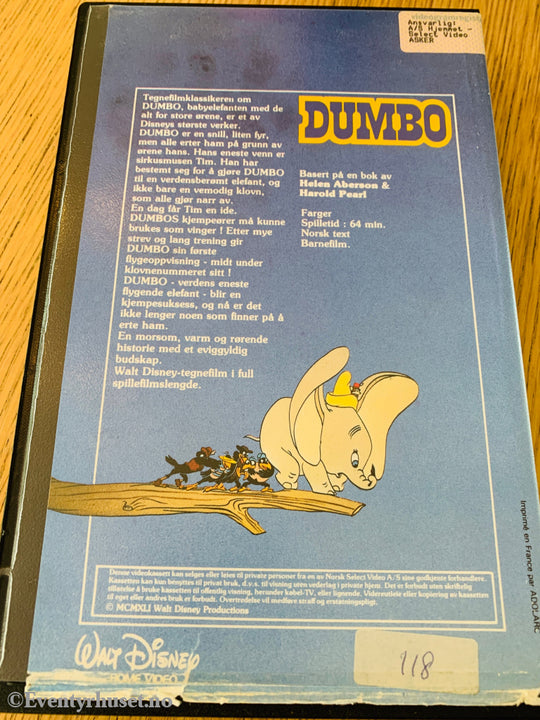 Disney VHS Big Box. Dumbo. VHS Big Box