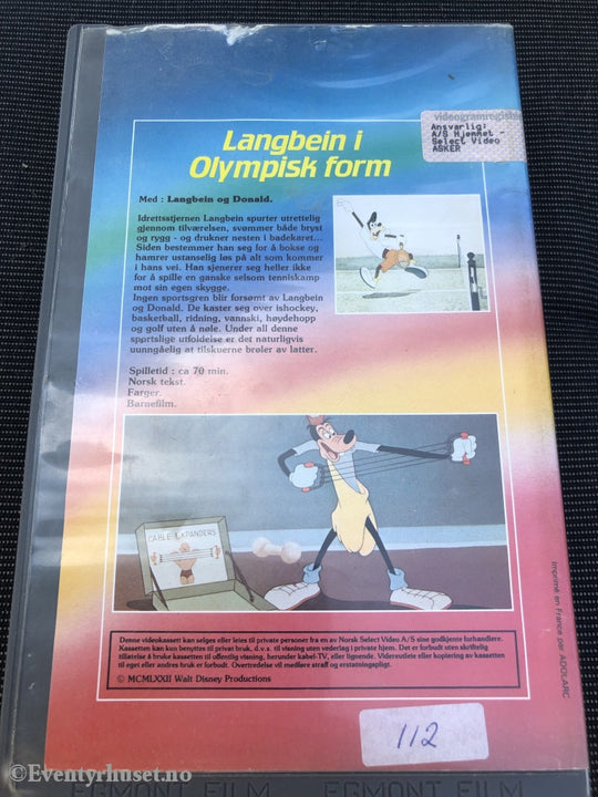 Disney Vhs Big Box. Langbein I Olympisk Form.