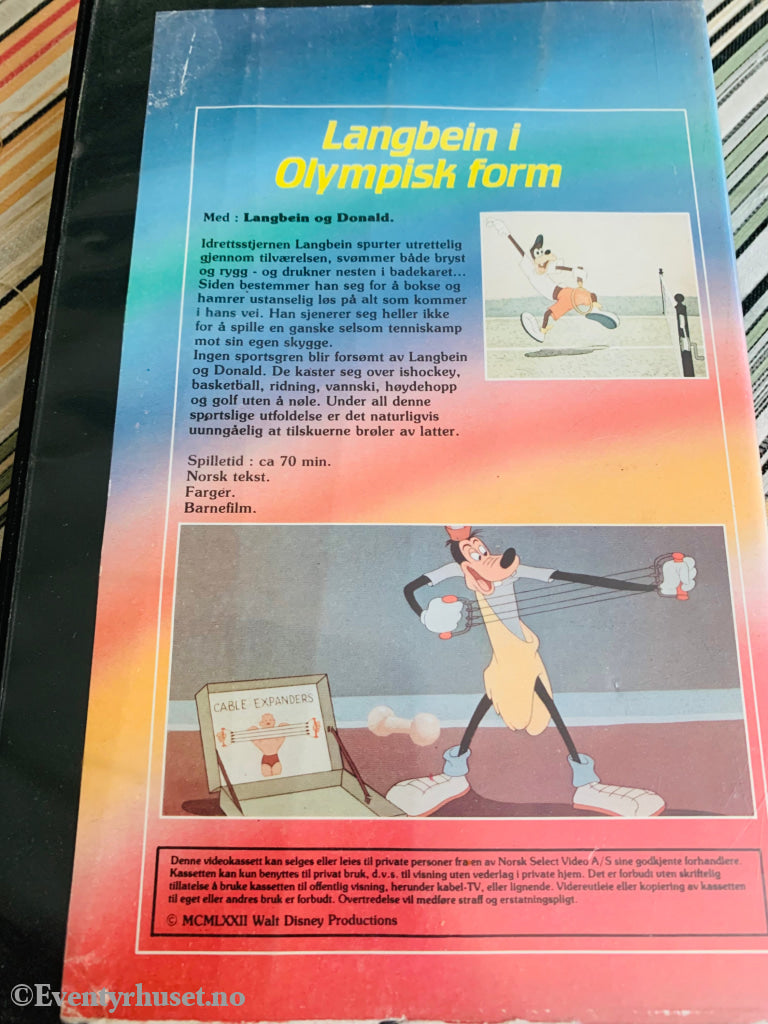 Disney Vhs Big Box. Langbein I Olympisk Form. Box