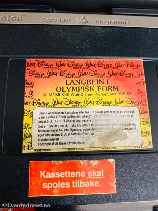 Disney Vhs Big Box. Langbein I Olympisk Form. Box