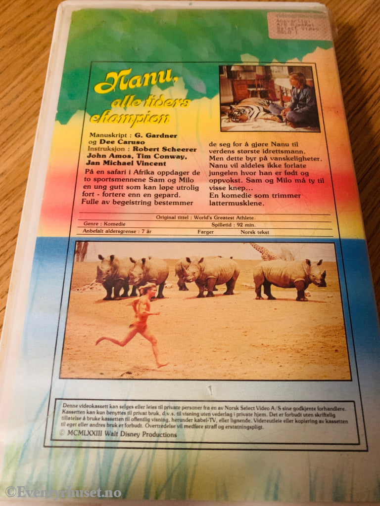 Disney VHS Big Box. Nanu alle tiders champion. VHS Big Box
