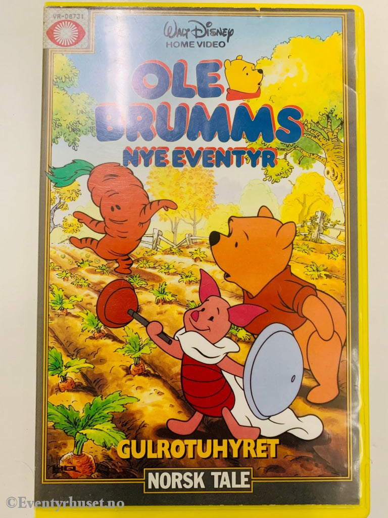 Disney Vhs Big Box. Ole Brumms Nye Eventyr - Gulrotuhyret. Vol. 3. 1989.