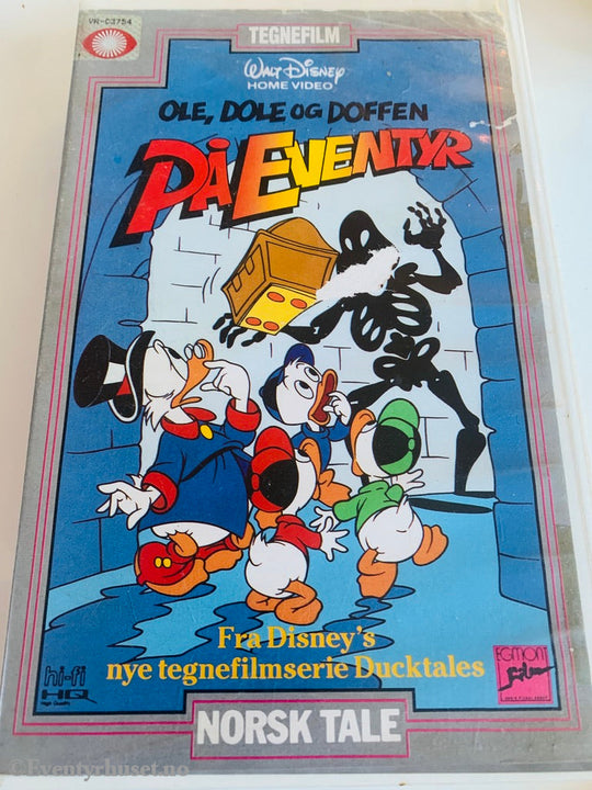 Disney Vhs Big Box. Ole Dole Og Doffen På Eventyr. 1987. (Ducktales). Box