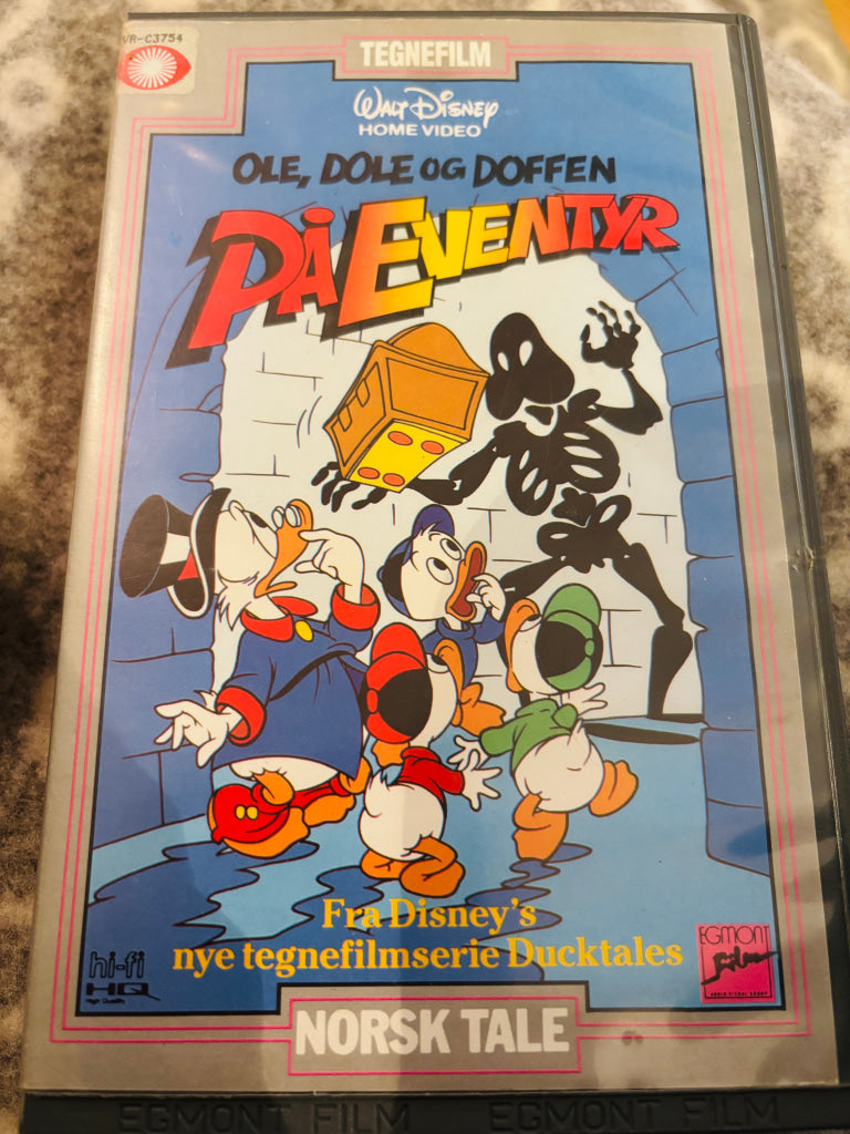 Disney VHS Big Box. Ole Dole og Doffen på eventyr. 1987. (DuckTales). VHS Big Box