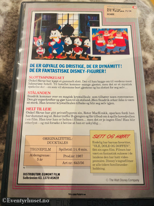 Disney VHS Big Box. Ole Dole og Doffen på eventyr. 1987. (DuckTales). VHS Big Box