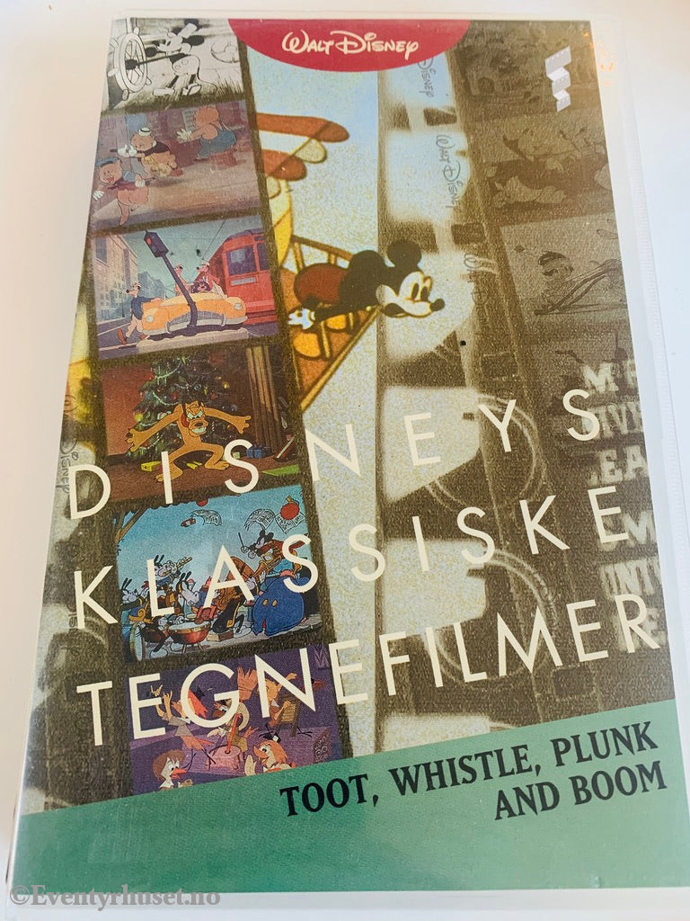 Disney Vhs Big Box. Disney´s Klassiske Tegnefilmer. Toot Whistle Plum And Boom. Box