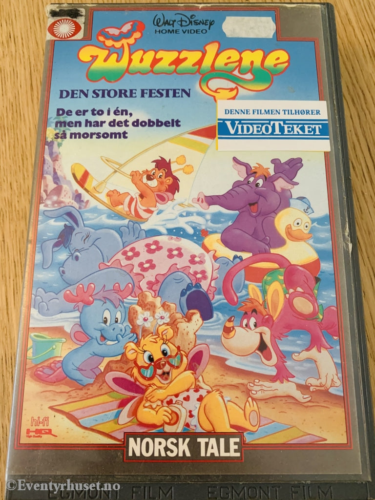 Disney Vhs Big Box. Wuzzlene 4 - Den Store Festen. 1989.