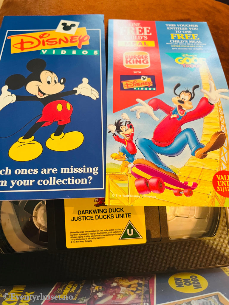 Disney Vhs. Darkwing Duck - Justice Ducks Unite! Vhs