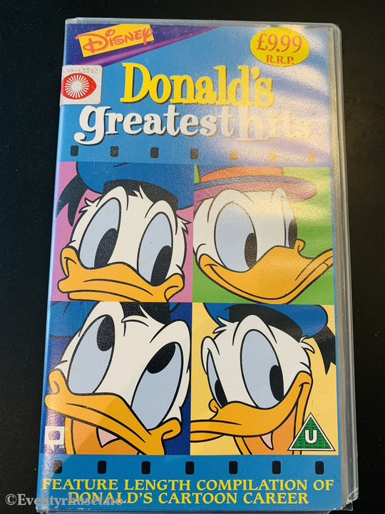 Disney Vhs. Donald´s Greatest Hits. Solgt I Norge! Vhs