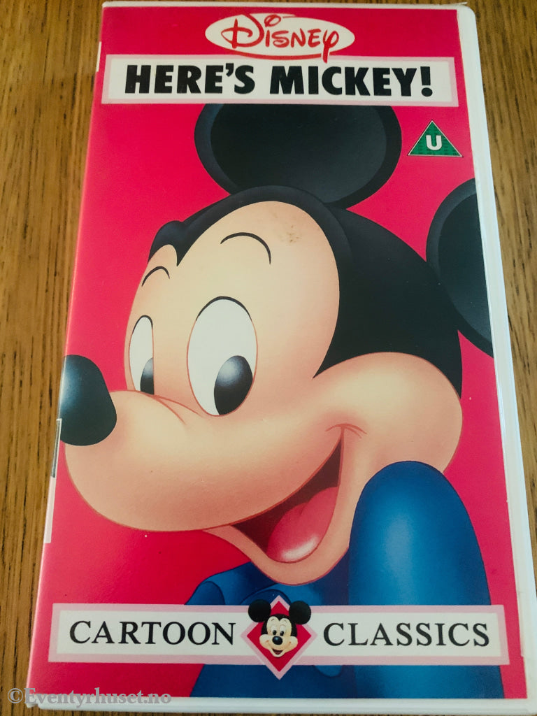 Disney VHS. Here's Mickey!. 1991.