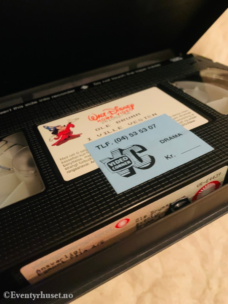 Disney Vhs Leiefilm. 261052. Ole Brumms Nye Eventyr. Brumm I Ville Vesten. 1990.