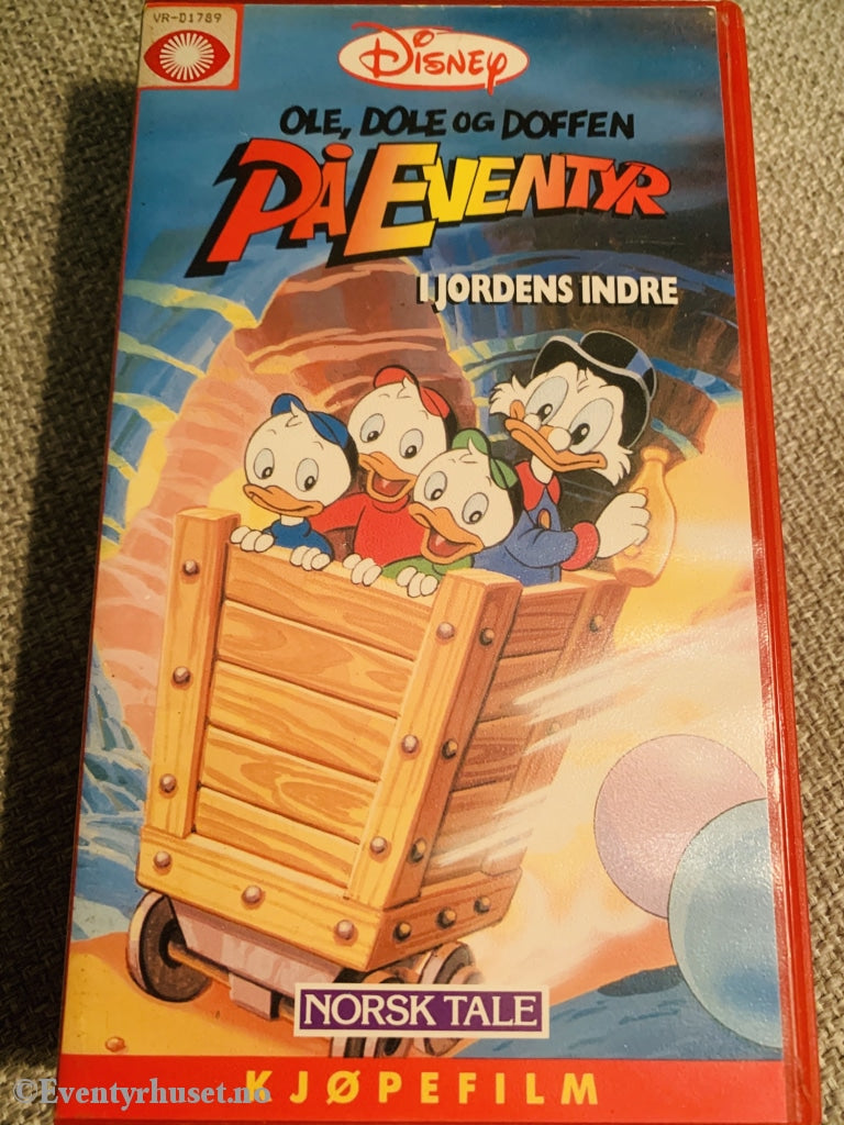 Disney Vhs. Ole Dole Og Doffen På Eventyr - I Jordens Indre. Vhs