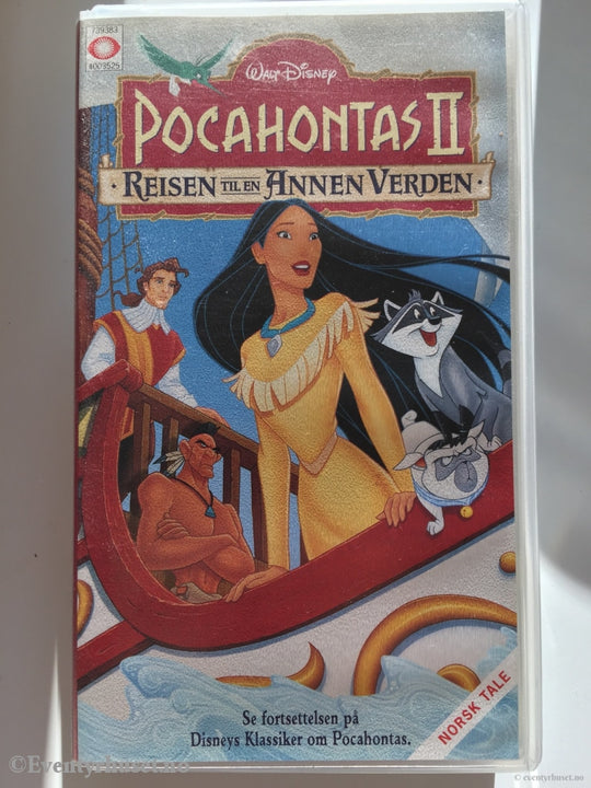 Disney Vhs. Pocahontas 2. Reisen Til En Annen Verden. Vhs