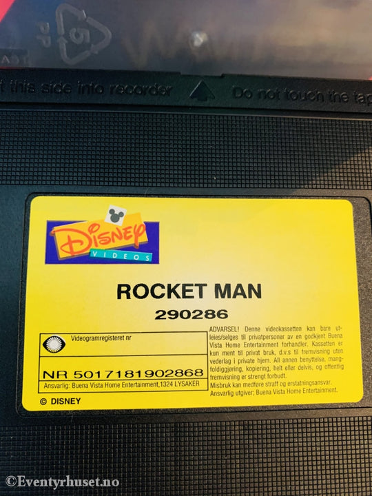 Disney Vhs. Rocketman. 1997. Vhs Utleiefilm.