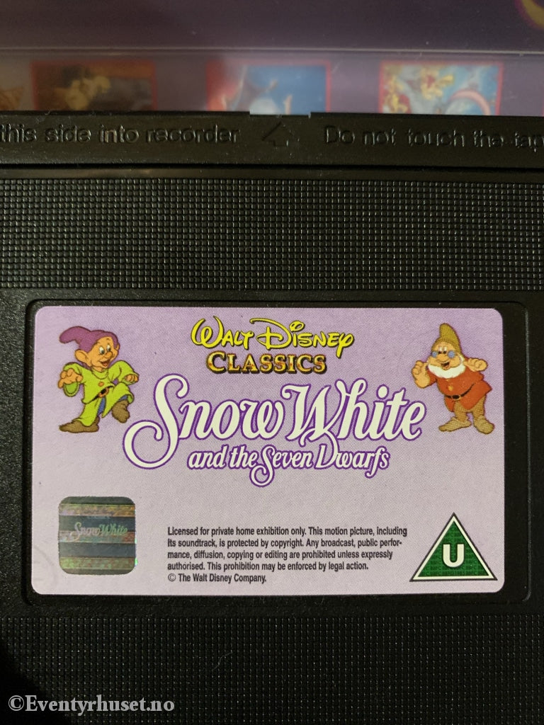 Disney Vhs. Snow White And The Seven Draws. Solgt I Norge! Vhs