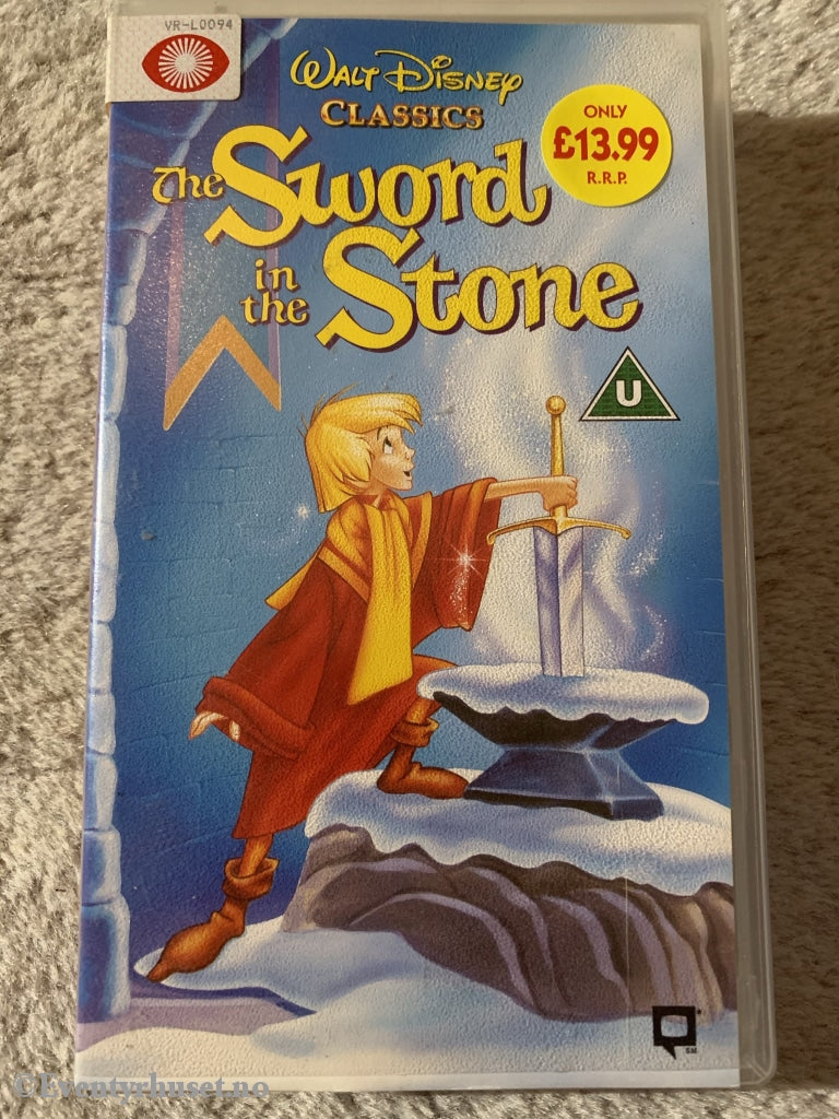 Disney Vhs. The Sword In The Stone. Solgt I Norge! Vhs