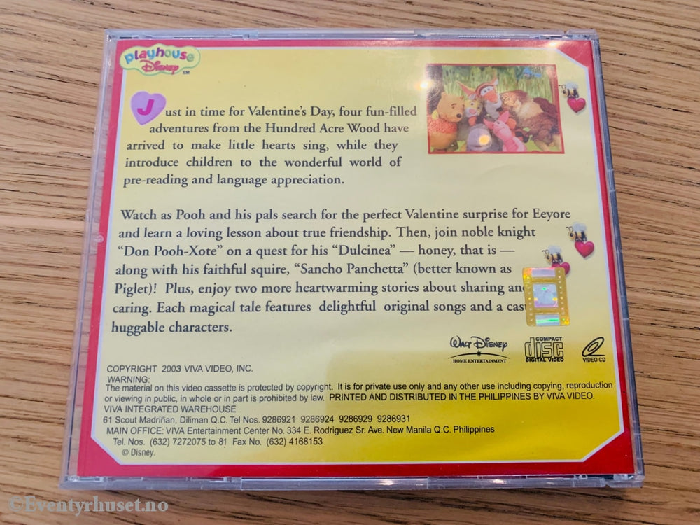 Disney Video Cd. Pooh - A Valentine For Everyone. Cd