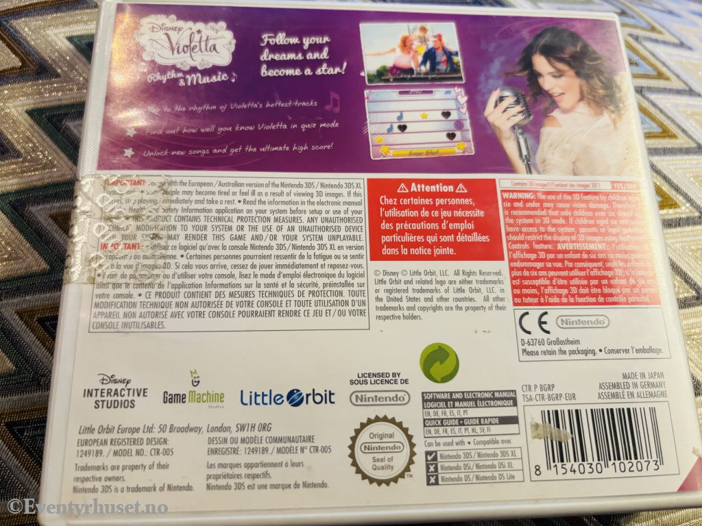 Disney Violetta: Rhythm & Music, 2014. Nintendo DS-spill.