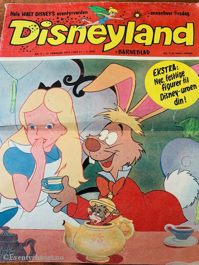 Disneyland Barneblad. 1973/02. Tegneserieblad
